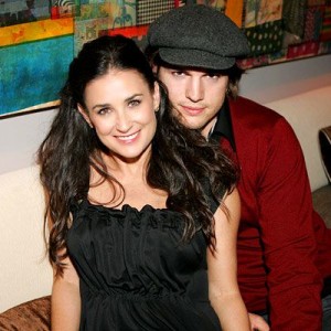 Demi Moore and husband Ashton Kutcher