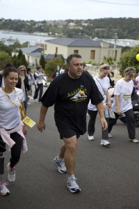 Joe Hockey and Paralympian Kelly Cartwright (L) in the 2009 Balmoral Burn - preparing for the Ultimate Burn up Mt Kilimanjaro (picture Michael Amendolia)