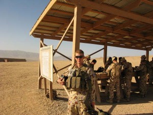Corporal Hopkins on his second tour of duty in Afghanistan